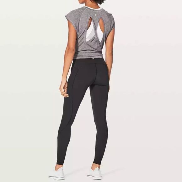 Lululemon Stop Drop & Squat Tight 28” Luxtreme High Rise HR Pant 6 Black VEUC - Picture 2 of 12